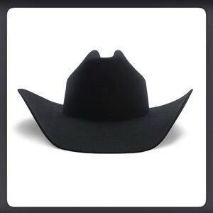 Vintage Black Felt Cowboy Hat (real)